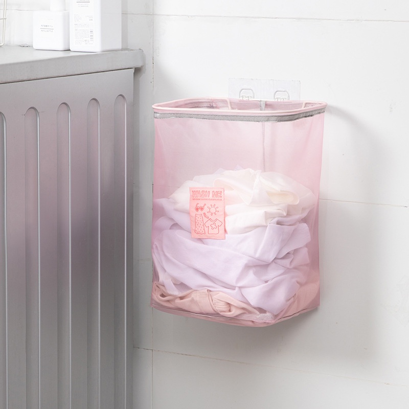 1 Giỏ Đựng Quần Áo Dơ Bằng Nylon Chống Nước Sức Chứa Lớn Đa Năng Có Thể Gập Gọn