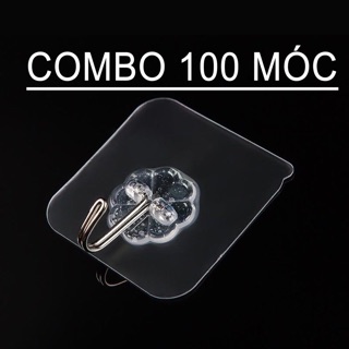 Combo 100 Móc Dán Siêu Dính Chịu Lực