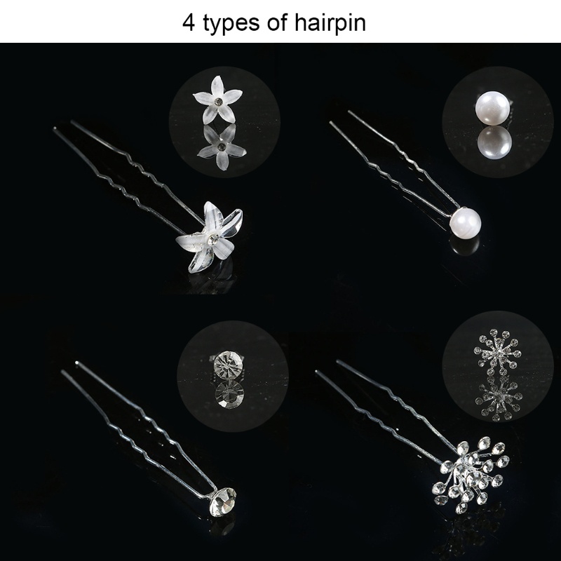 Set 70 Phụ Kiện Cài Tóc Chữ U Tạo Kiểu Tóc Cho Cô Dâu Ngày Cưới