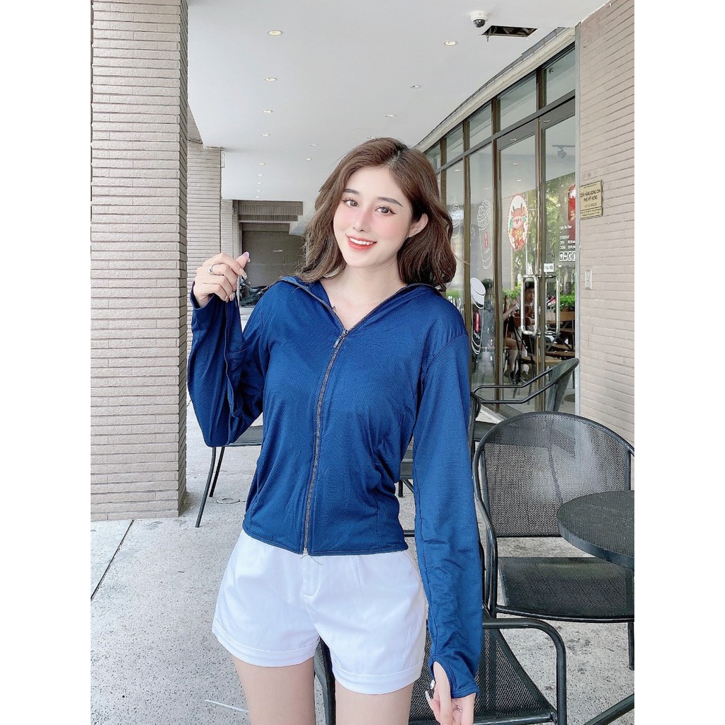 Áo Chống Nắng Nữ Thông Hơi, Thoáng Mát, Chống Tia UV, Vải Nhật AK04