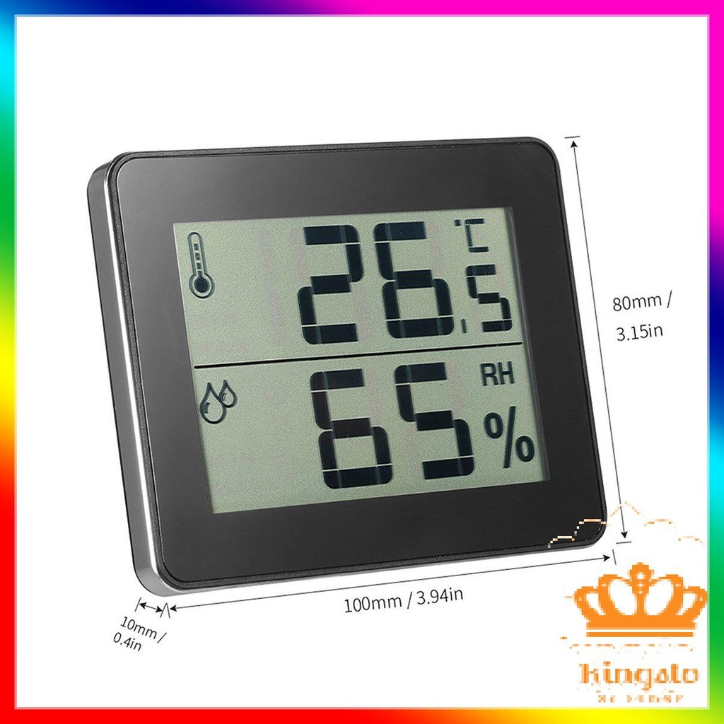 [Mới] Household thermometer and hygrometer 30.5027 Hygrometer Ultra Flat digital Thermometer Highs and lows temperature