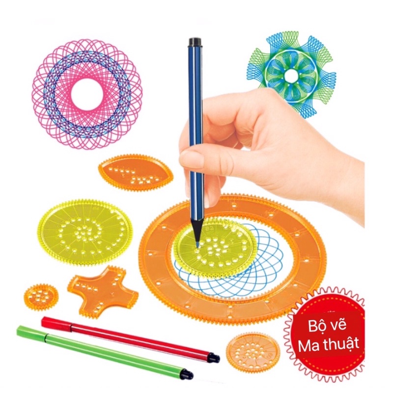 Bộ đồ chơi bút vẽ ma thuật 17 chi tiết bé thoả sức sáng tạo những bức tranh huyền ảo