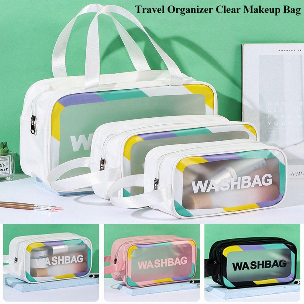 YNATURAL High Quality PVC Bags Wash Bags Clear Makeup Cases Travel Organizer Beauty Case Storage Make Up Pouch Transparent Beautician Cosmetic Holder