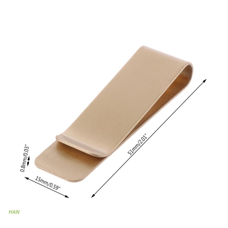 Kẹp mỏng giữ tiền và thẻ tín dụng bằng đồng thau tiện dụng