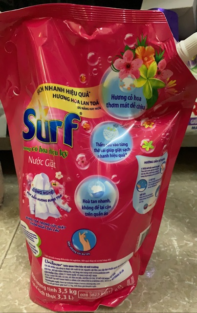 Túi Nước Giặt Surf 3.1kg Và 3.5kg