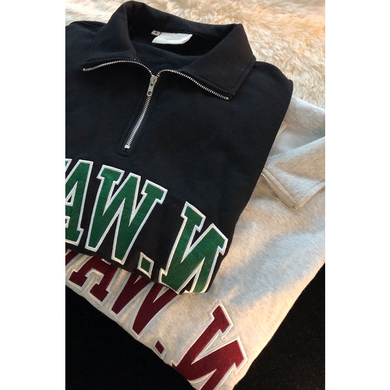 [Hàng Order] Áo Polo N.WAVE có cổ ULzzang form rộng dài tay dày dặn Unisex mới nhất thu đông PL010 | BigBuy360 - bigbuy360.vn