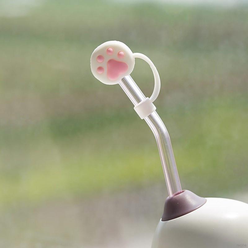 Nắp đậy ống hút bằng silicon chống bụi hình hoạt hình đáng yêu