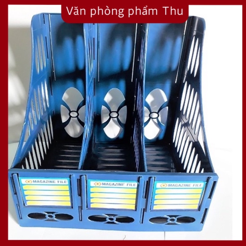Khay đựng tài liệu nhựa 3 ngăn. Kệ rổ xéo nhựa 3 ngăn. File đựng tài liệu 3 ngăn