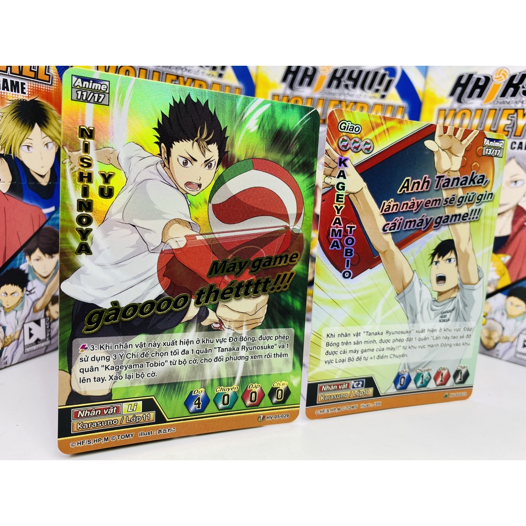 Bộ cờ bóng chuyền Haikyu - Combo - HVD-02 + 5 gói HV-05