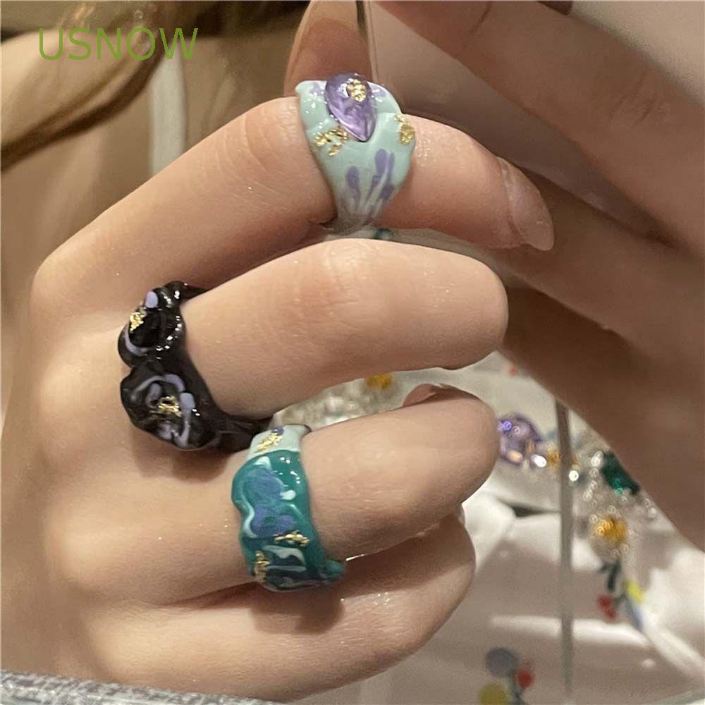 Nhẫn Đeo Tay Họa Tiết Hình Học Thời Trang Hàn Quốc Sành Điệu Cho Nữ