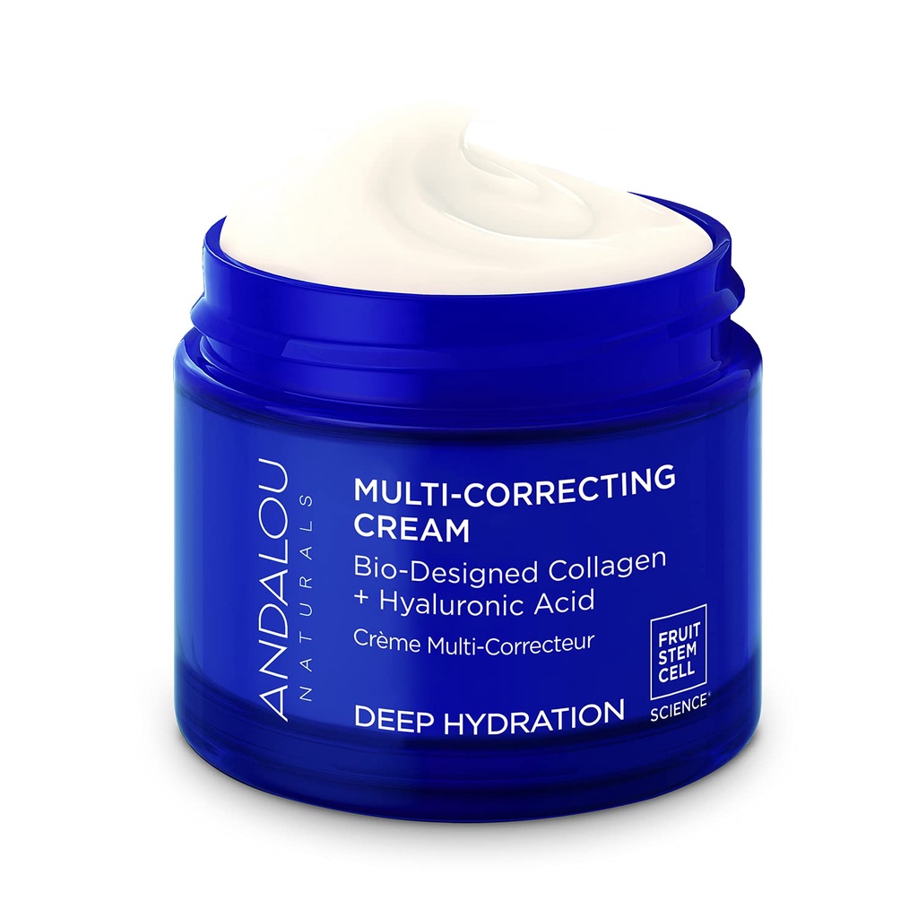 Kem dưỡng Andalou Naturals DEEP HYDRATION MULTI-CORRECTING CREAM bảo vệ da khỏi ánh sáng xanh