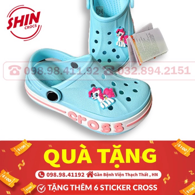 dép cross cho béFREESHIPdép cross cho bé BAY A tổng hợp màu bán chạy 2021  tặng thêm 6 jibitz cross cao cấ