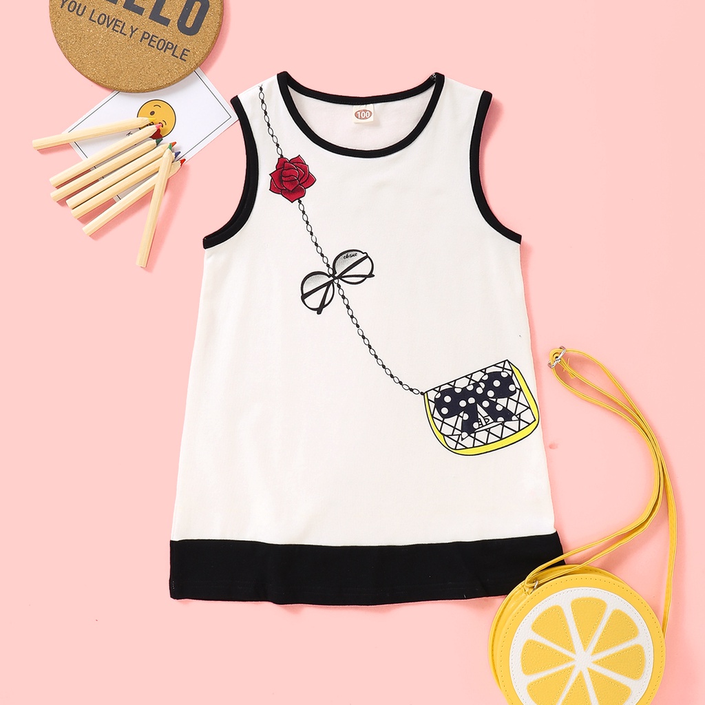 Đầm MIKRDOO không tay thiết kế xinh xắn dễ thương cho bé từ 0 - 5 tuổi