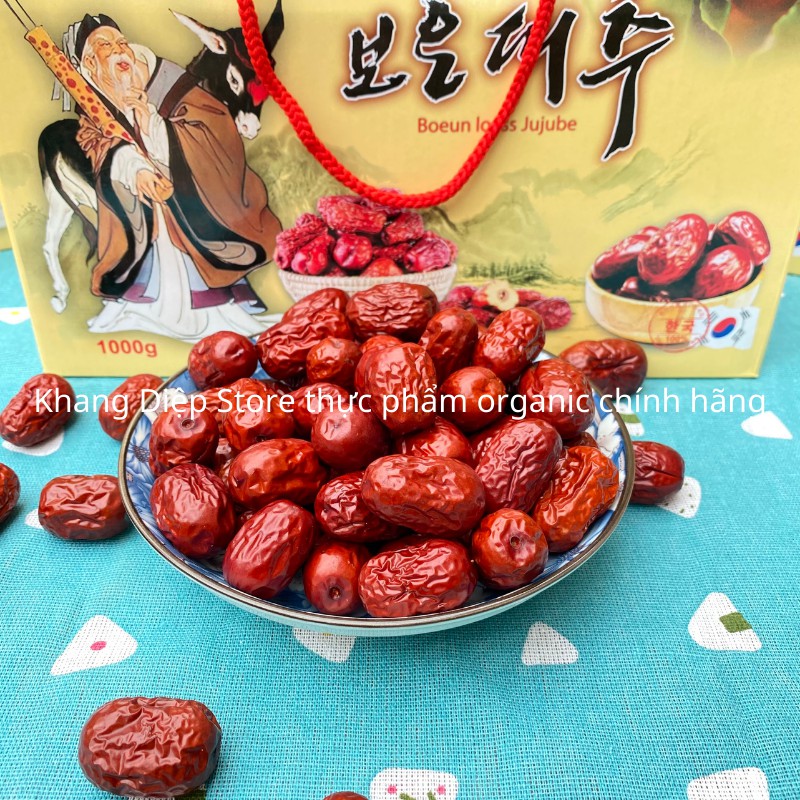 Táo đỏ hàn quốc Bouen jujube hộp 1kg