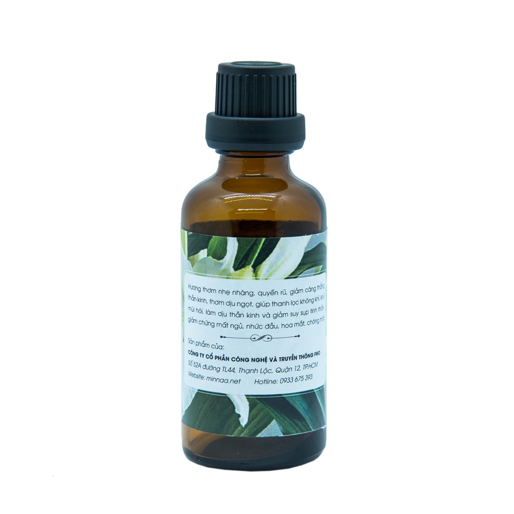 Tinh dầu hoa Lily 50ml, Tinh dầu xông phòng thương hiệu Minnaa nhập khẩu Ấn Độ có kiểm định nguồn gốc