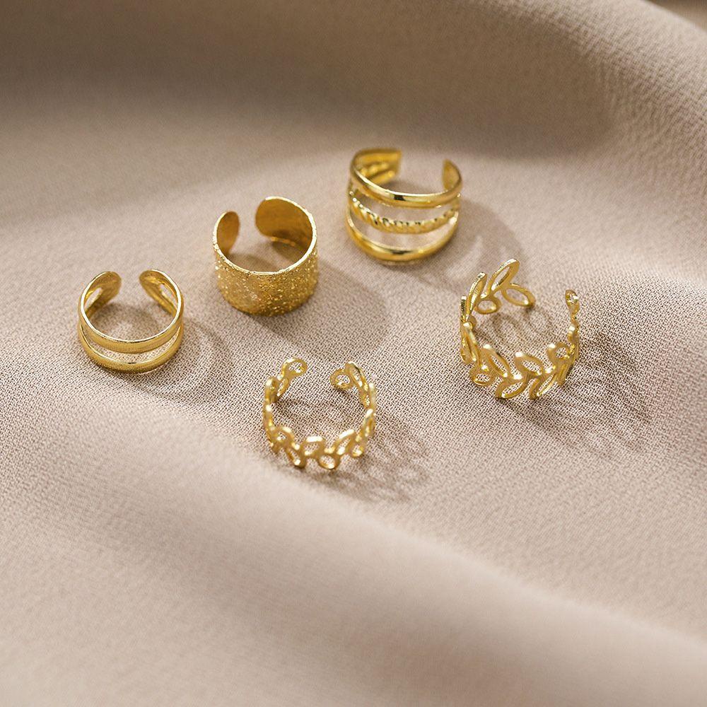 Bộ Khuyên Tai Dạng Kẹp Chữ C Nhiều Lớp Không Cần Xỏ Khuyên Phong Cách Hàn Quốc Dành Cho Bạn Nữ