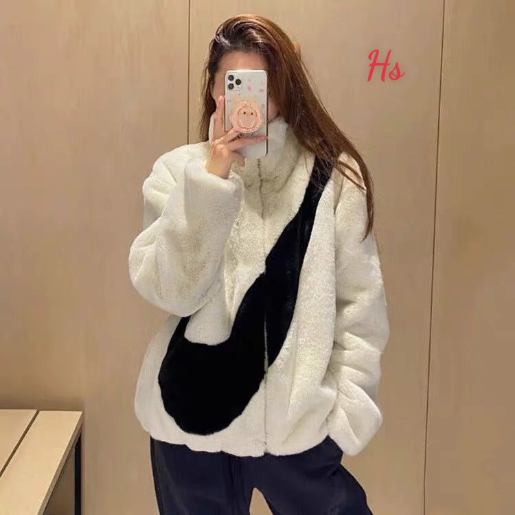 Áo Khoác Lông In Ni.ke Chữ To Hot Trend Mã 680 UNI STORE