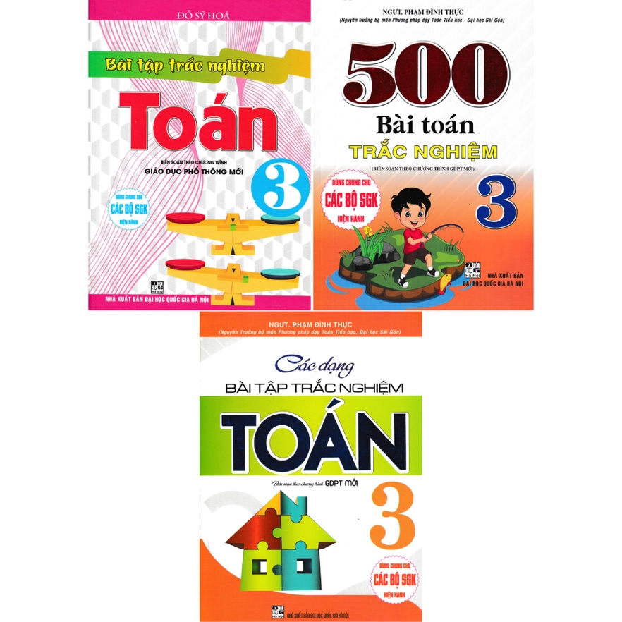 Combo Sách Giúp Em Giỏi Toán Trắc Nghiệm Lớp 3 (Biên Soạn Theo Chương Trình GDPT Mới) (Bộ 3 Cuốn)