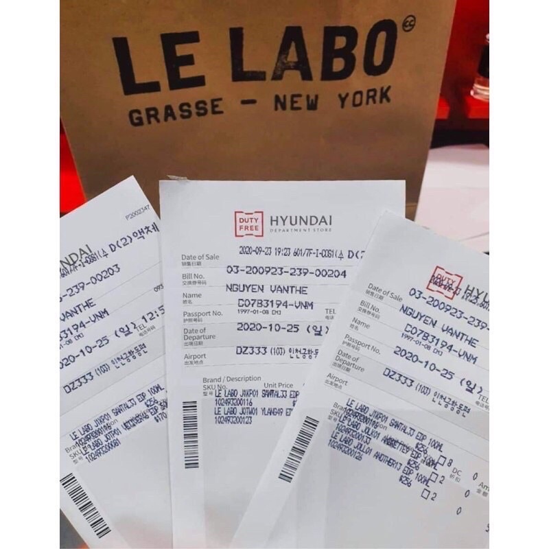 Nước hoa le labo santal 33 & another 13 mini 10ml 🌸cực phẩm - full box🌸