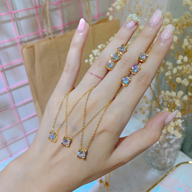 Set titan đá vuông đơn giản ko đen