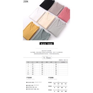 ( Vân Vân ) Set 3 chiếc áo len nữ cổ tim