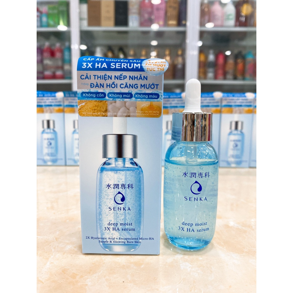 Tinh Chất Cấp Ẩm Chuyên Sâu 3X HA SENKA DEEP MOIST Serum 30ML