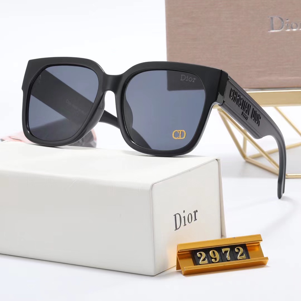 Dior Kính Mát Lái Xe Tròng Vuông Màu Gradient Thời Trang Cho Nam Và Nữ 2972