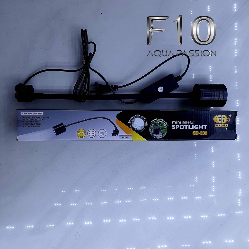 Đèn rọi thủy sinh CoCo 3w 5w 7w 3 chế độ màu - đèn biotop