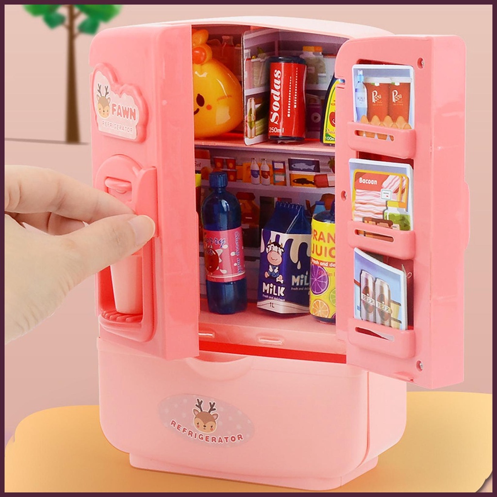 Tủ Lạnh Đồ Chơi Dễ Thương Cho Bé