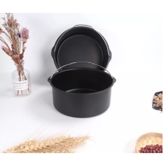 Khay nướng bánh, khay nướng có quay xách cho nồi chiên không dầu size 16/18/20cm
