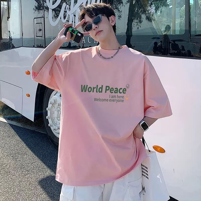 Áo thun tay lỡ unisex World Peace