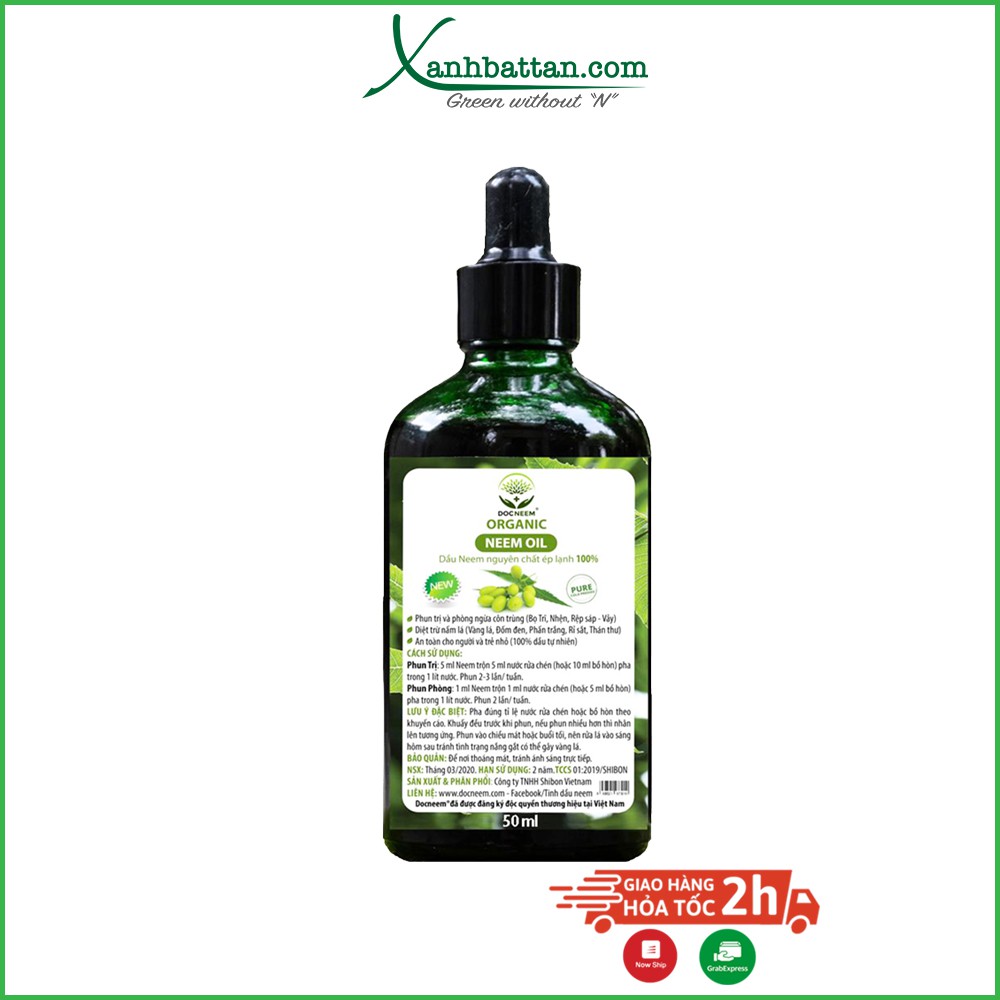 Neem oil trừ bọ trĩ, nhện đỏ trên hoa hồng 50 ml