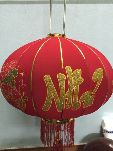 ĐÈN LỒNG NHUNG LOẠI ĐẸP TREO TẾT