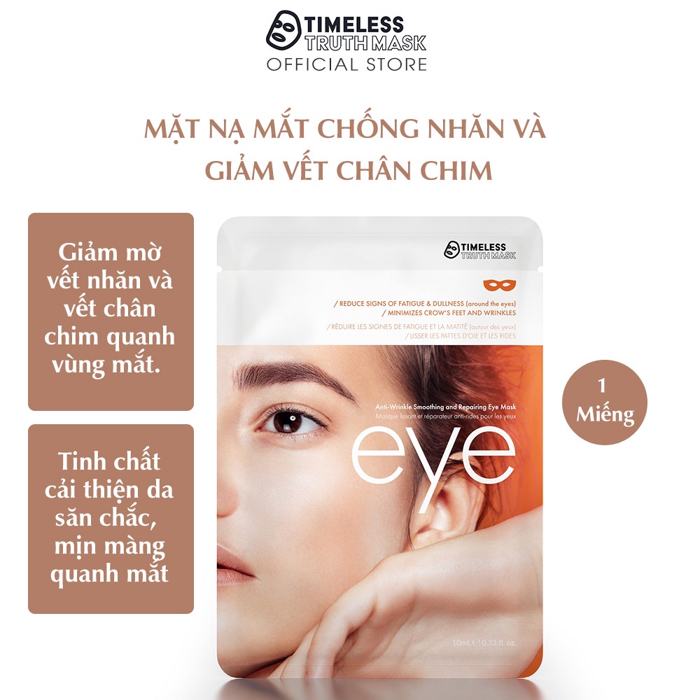 Mặt Nạ Cao Cấp Sáng Da và Tăng Cường Collagen TIMELESS TRUTH MASK Tặng 2 Mặt Nạ Mắt Chống Nhăn Bio (30ml/miếng)