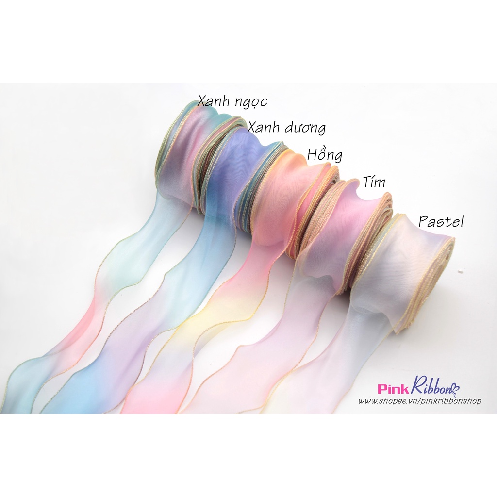 RB voan cầu vồng viền bô đê