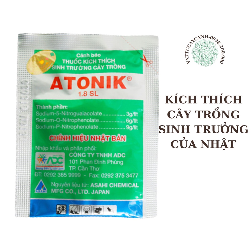 Combo 2 gói Atonik - Atonik - Phân Bón Kích Ra Rễ- Kích Thích Tăng Trưởng- Kích Thích Sinh Trưởng -Phân NPK-Phân Bón Lan