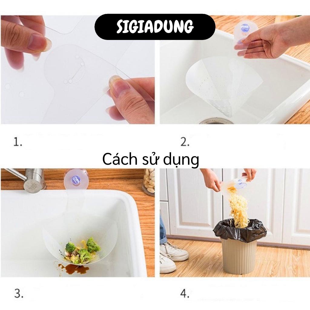 [SGD] Lọc Rác Bồn Rửa Bát - Phễu Lọc Rác Thông Minh Bằng Nhựa Dẻo Hút Chân Không  8627