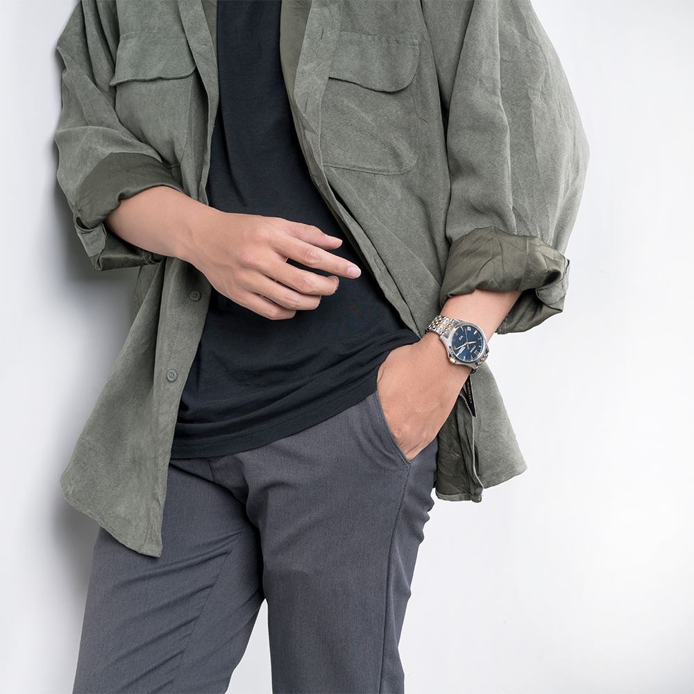 Đồng Hồ Citizen Nam Chính Hãng, Citizen BF2024 - 50L Dây Thép Fullbox.