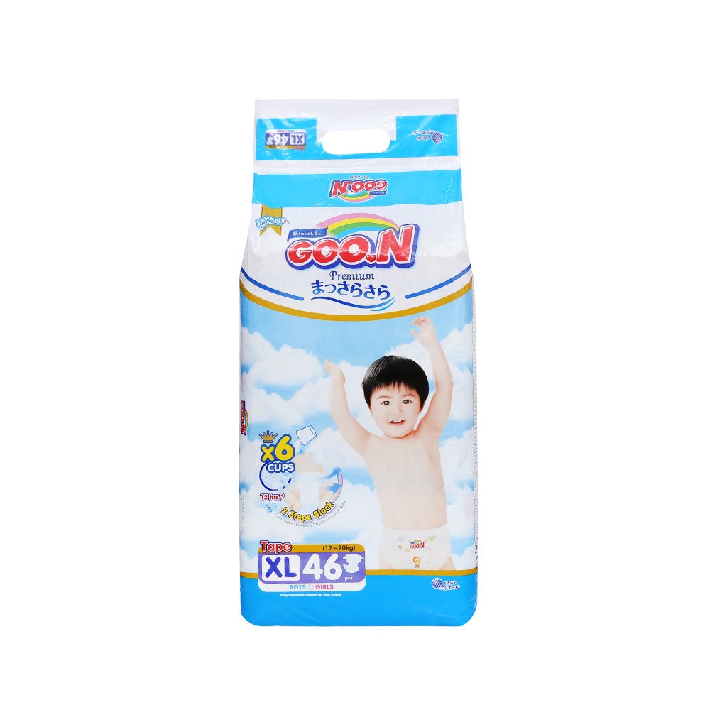 Tã dán Goo.N Premium size XL 46 miếng (cho bé 12-17kg)