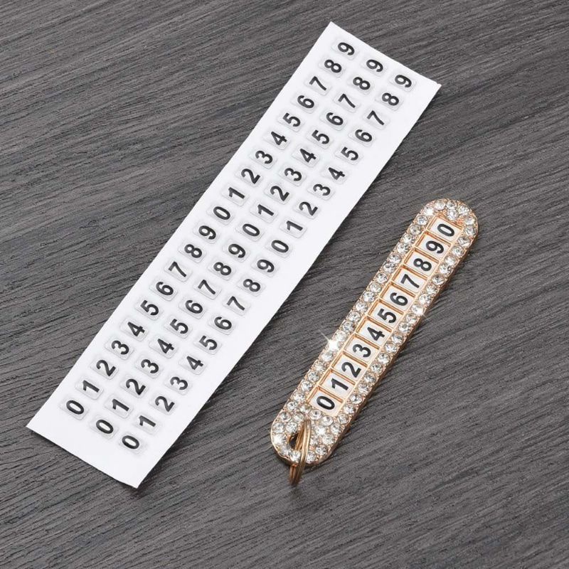 Thẻ số điện thoại treo khóa xe ô tô
