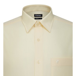 [ FREE SHIP –GIẢM 10%]  ÁO SƠ MI DÀI TAY VIỆT TIẾN MÀU KEM VÀNG [GIÁ MẠC 365K]