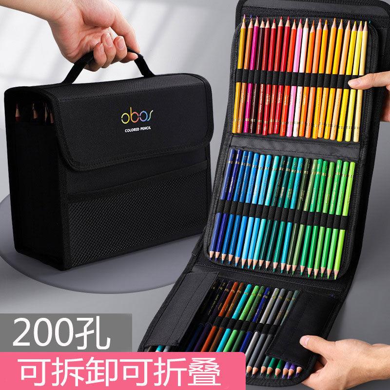 Túi Đựng Bút Chì Màu 72/120/150/200 Lỗ Bằng Vải canvas
