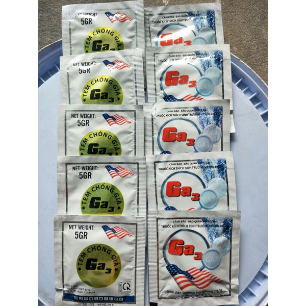 Phân bón điều hòa sinh trưởng GA3 5gr nhập khẩu từ mỹ