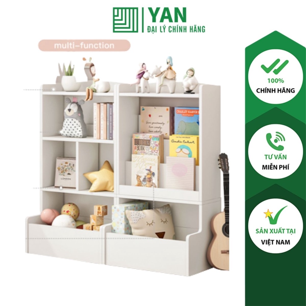 Tủ sách cho bé, kệ sách Chil Shelf màu trắng  - GP158