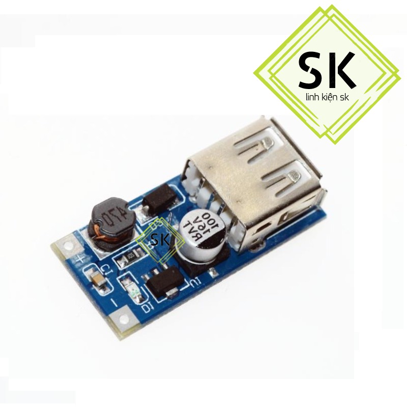 Mạch tăng áp 0.9V~5V lên 5V/600mA (DC-DC step-up module) - 3C5