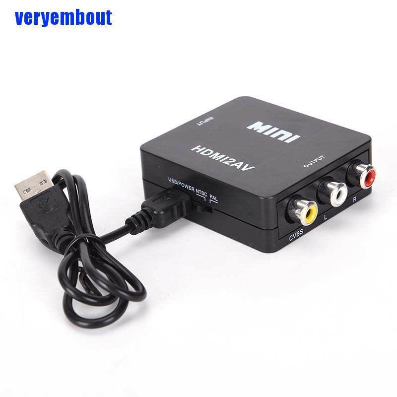 Đầu Chuyển Đổi HDMI Sang RCA AV / CVBS HD 1080P Mini HDMI2AV Video