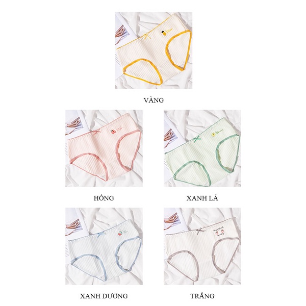 Quần lót nữ cotton hình hoa quả dễ thương kháng khuẩn thoáng khí LAVENUSA QL85