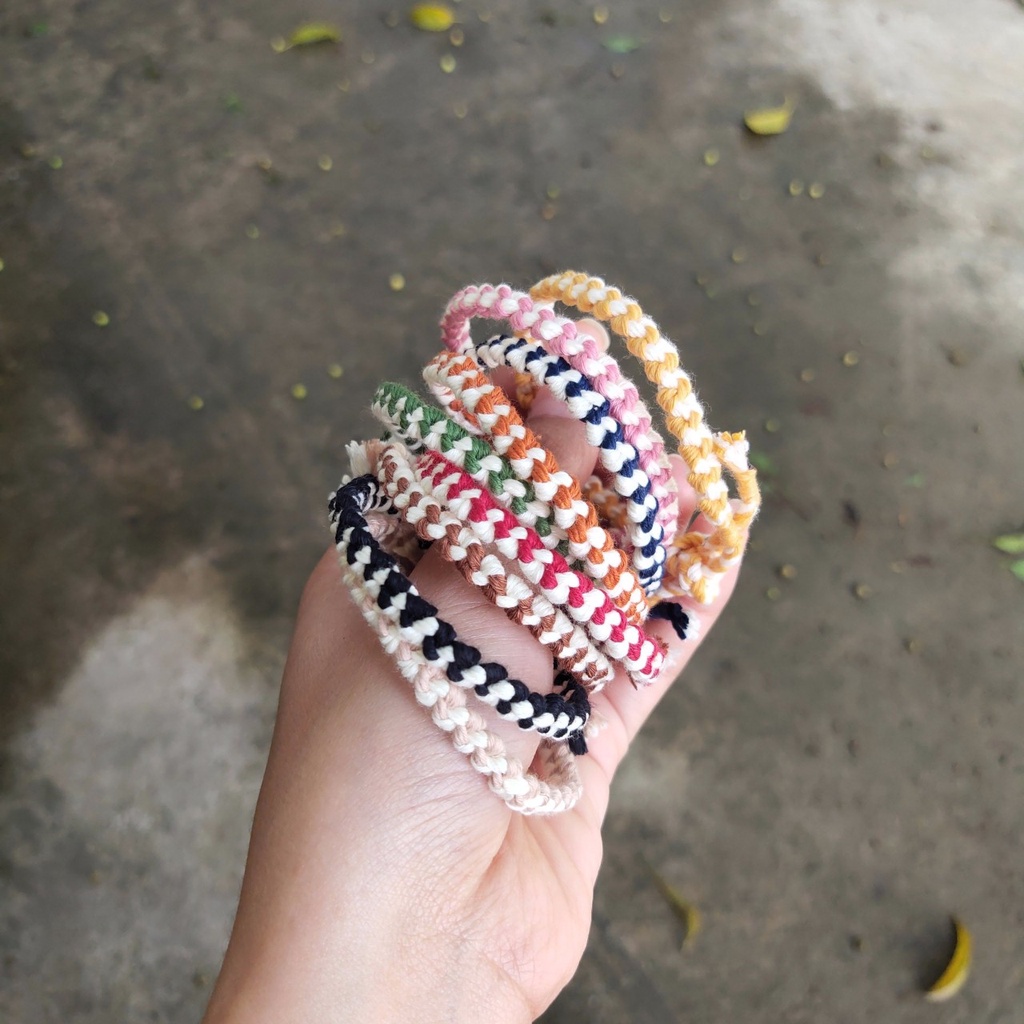 Vòng zigzag hai màu đơn giản