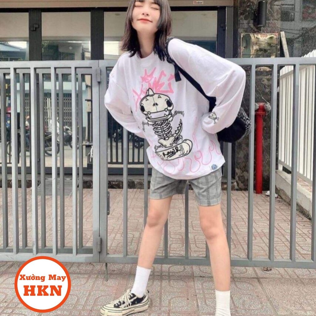 Áo Hoodie Nỉ Nam Nữ Bộ Xương Chất Đẹp Mã 689 Xưởng May HKN