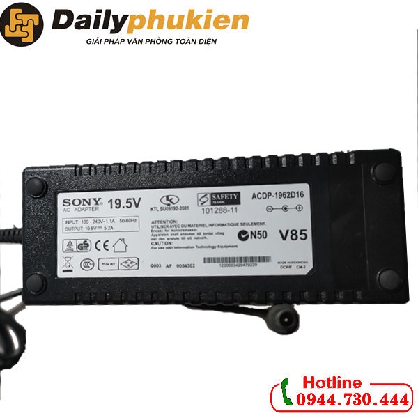 Adapter nguồn tivi sony 19.5V 5.2A 100W dailyphukien